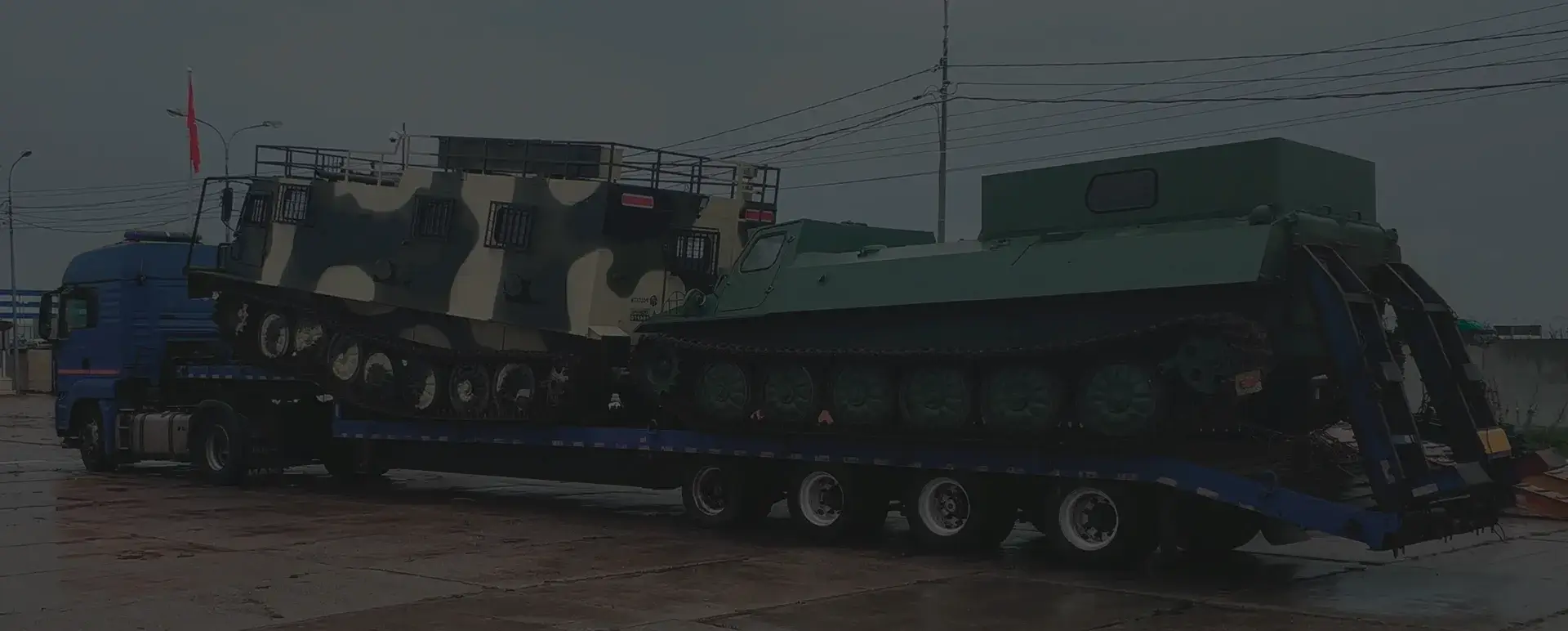 Транспортировка танков и ракет в селе Комсомольское (Северо-Кавказский округ - Республика Дагестан) с соблюдением секретности.